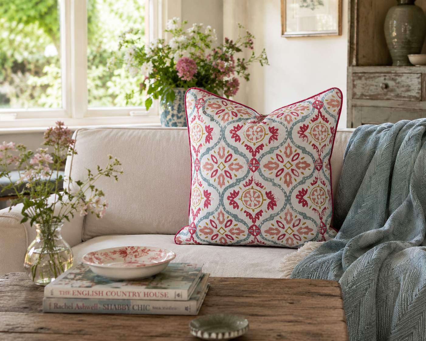 Jane Churchill 'Haven' Cushion  (50cm x 50cm)