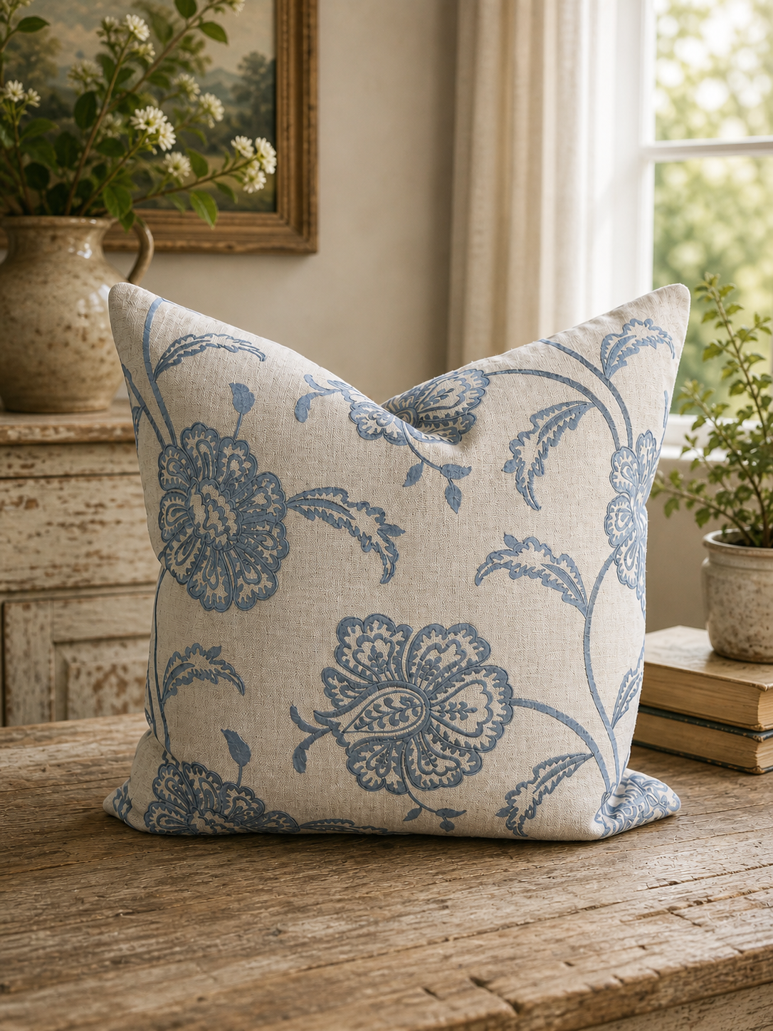 iLiv Chantilly Cushion - Wedgwood (50cm x 50cm)