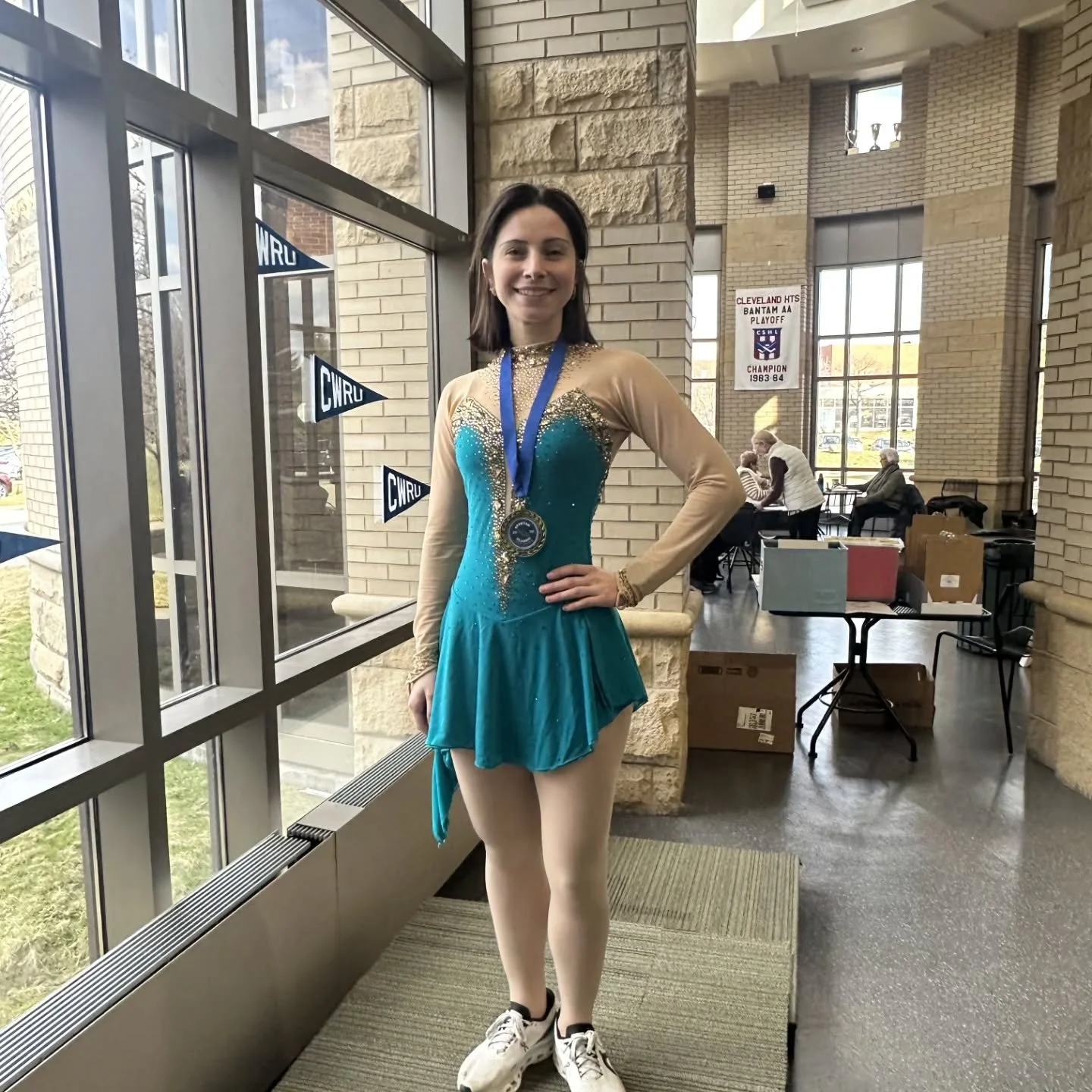 Congratulations to Abbey, an instructor and graduate of our skating program. She did great at her collegiate competition at Case Western Reserve today.