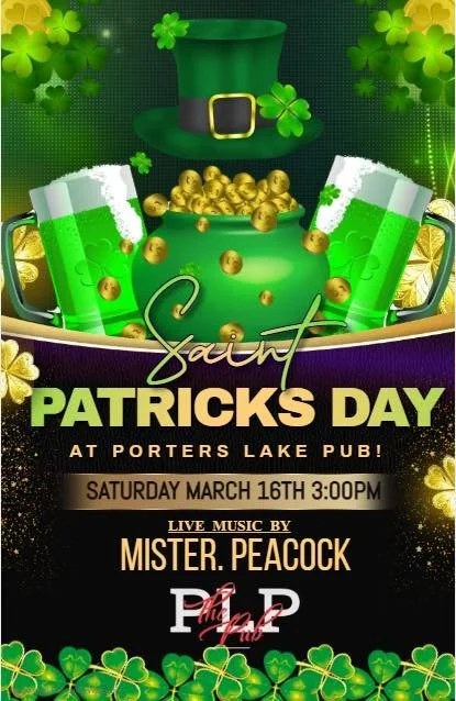 St. Patrick’s Day at the Porters Lake Pub!