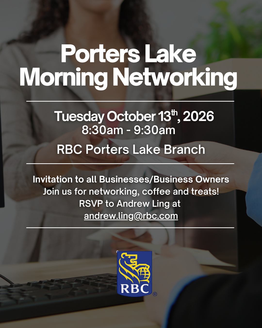 Business Networking Morning at RBC Porters Lake