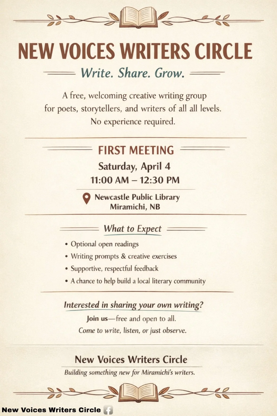 New Voices Writers Circle