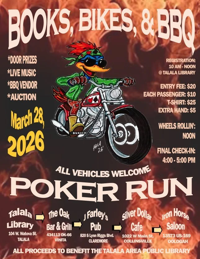 Library - Books, Bikes, &amp; BBQ Poker Run