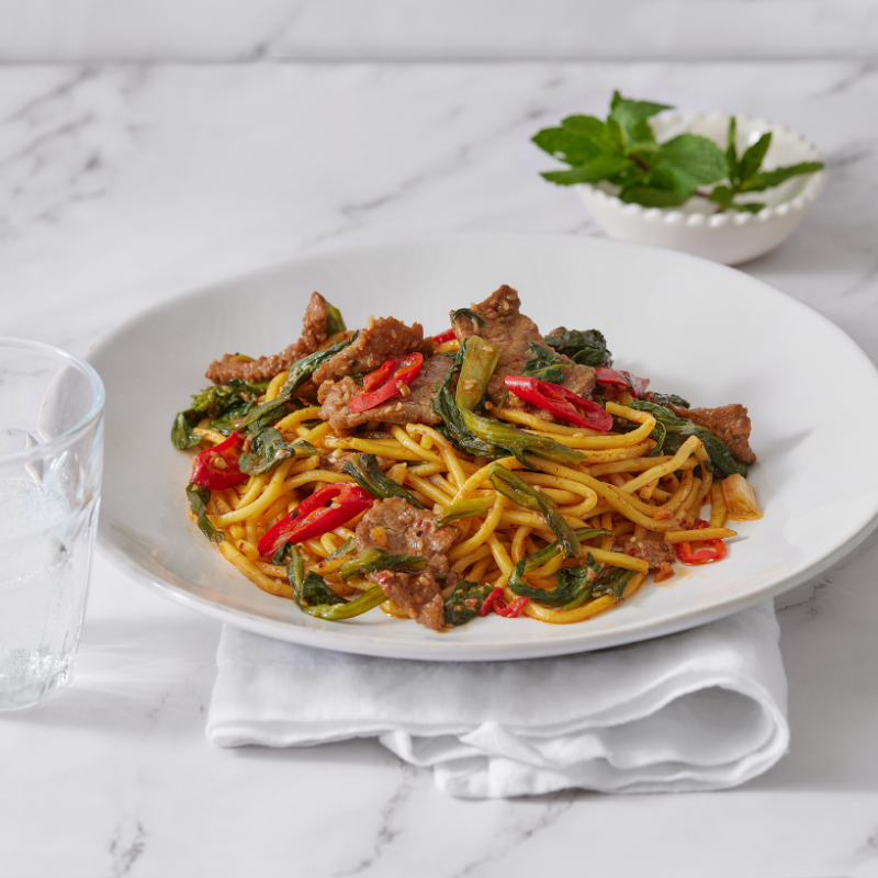 Mongolian Beef w/ Miki Noodle