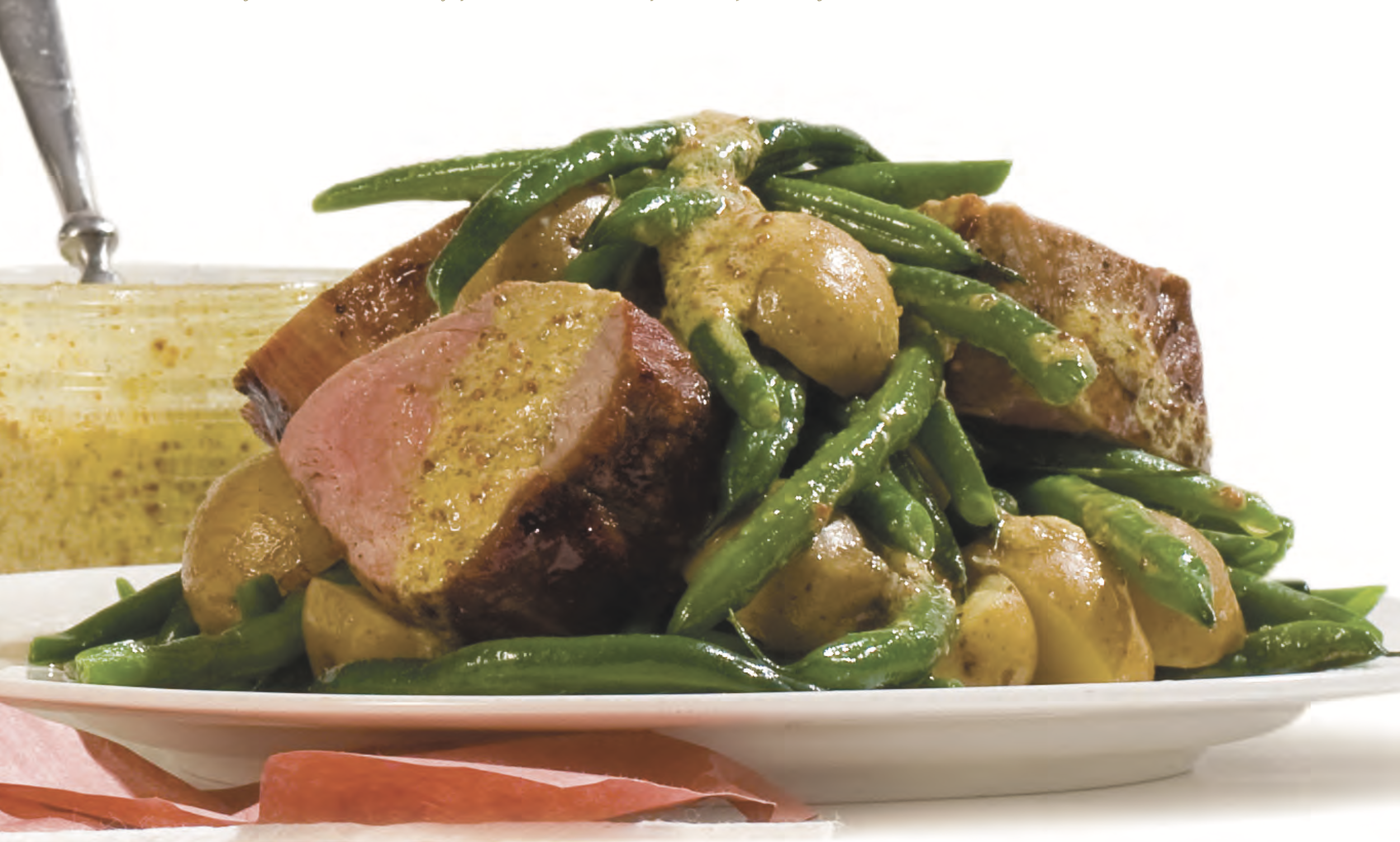 Recipe: Easy Pork Tenderloin, Potatoes and Green Beans