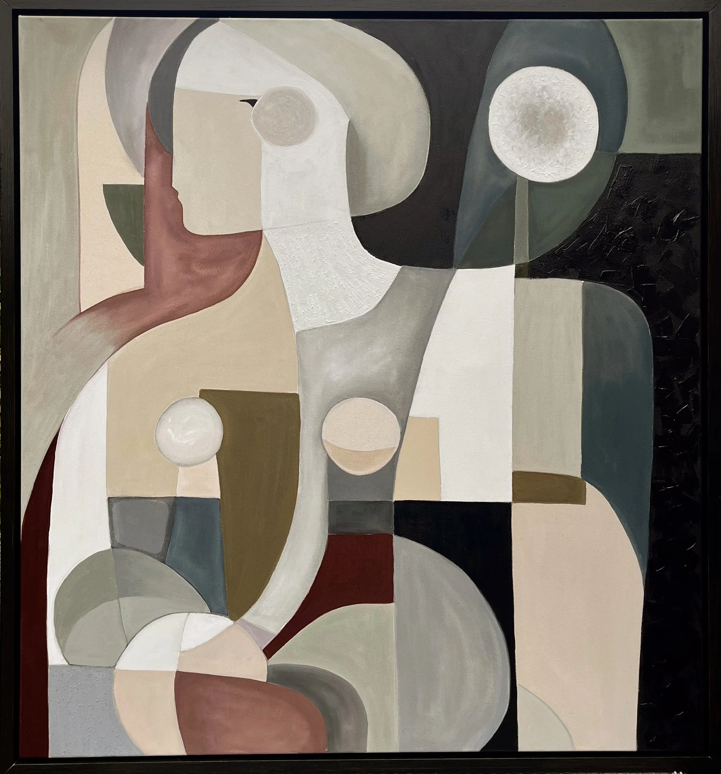 Title:   Artemisia  Medium:  Acrylic on Raw Canvas  Size:  130cm x 140cm  Rarity:  Sold  COA:  Included