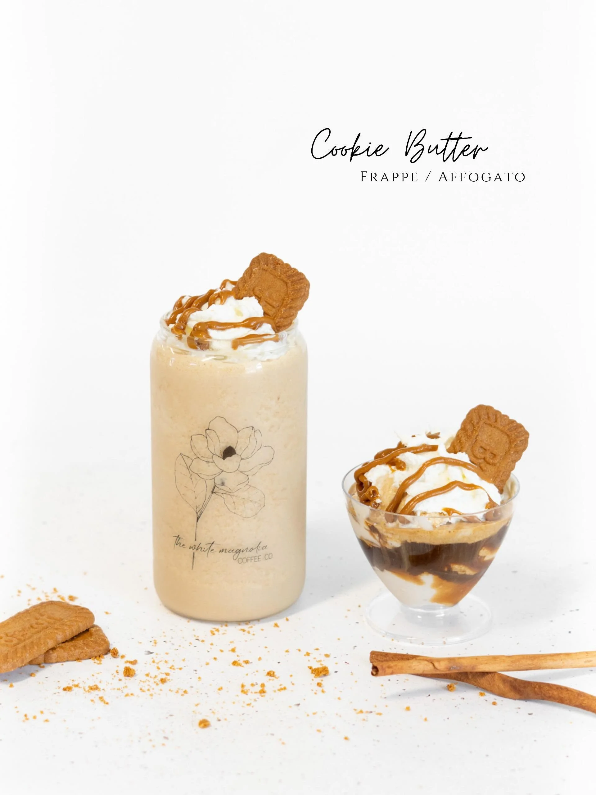 The frappe is blended smooth with rich cookie butter and bold espresso and topped with whipped cream, a drizzle of cookie butter, and a whole cookie for the perfect crunch. Sweet, creamy, and completely irresistible.

And if you&rsquo;re stopping by 