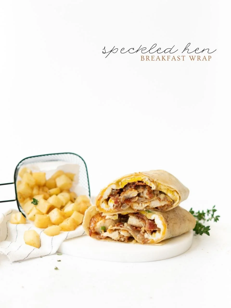 Breaded chicken tenders layered with eggs, caramelized onions, bacon, colby jack cheese, alabama sauce, hot honey, and green onions, all folded in a warm, toasted wrap.
It&rsquo;s a delicious medley of cheese and spice, with a tinge of sweetness. Fri