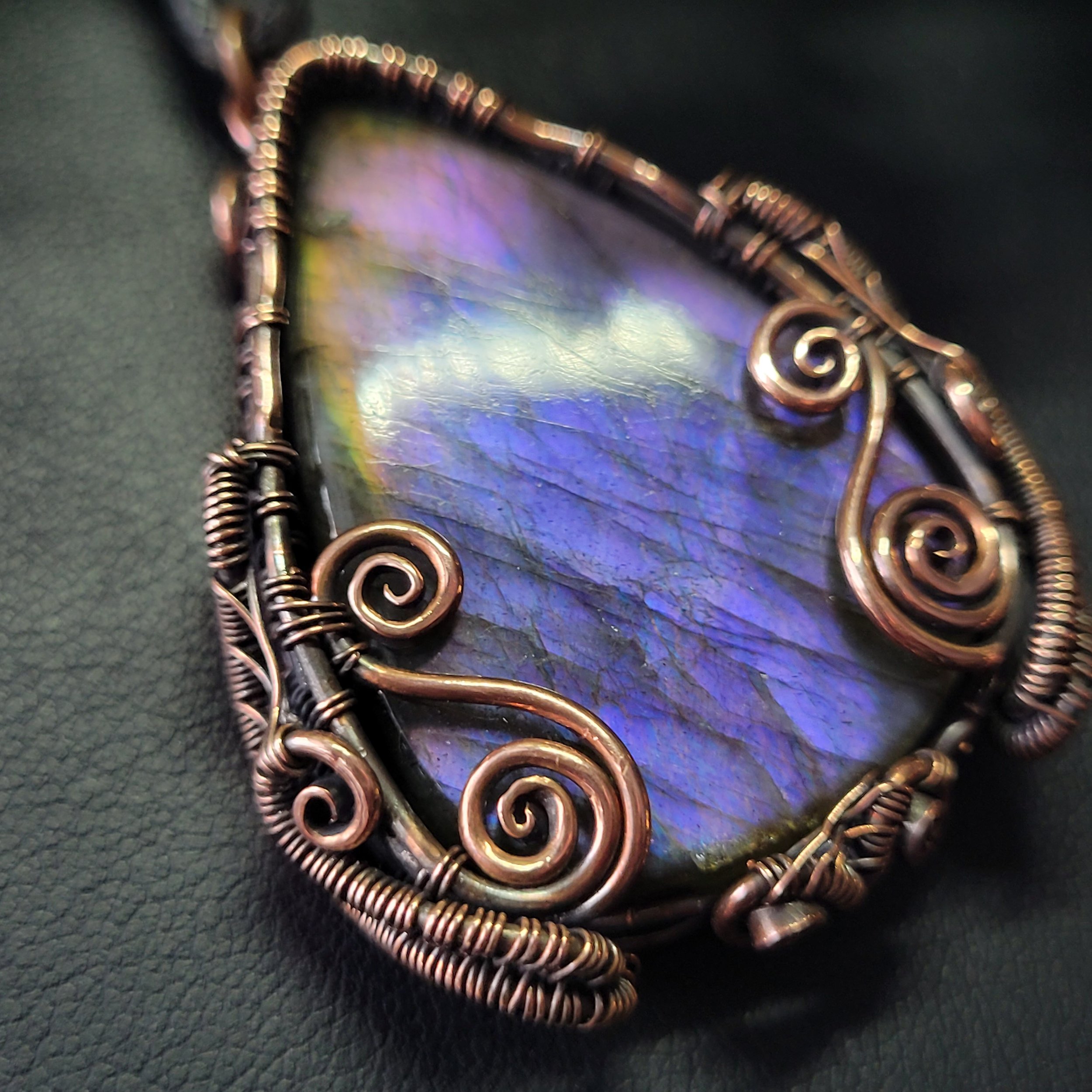 Purple Labradorite Necklace