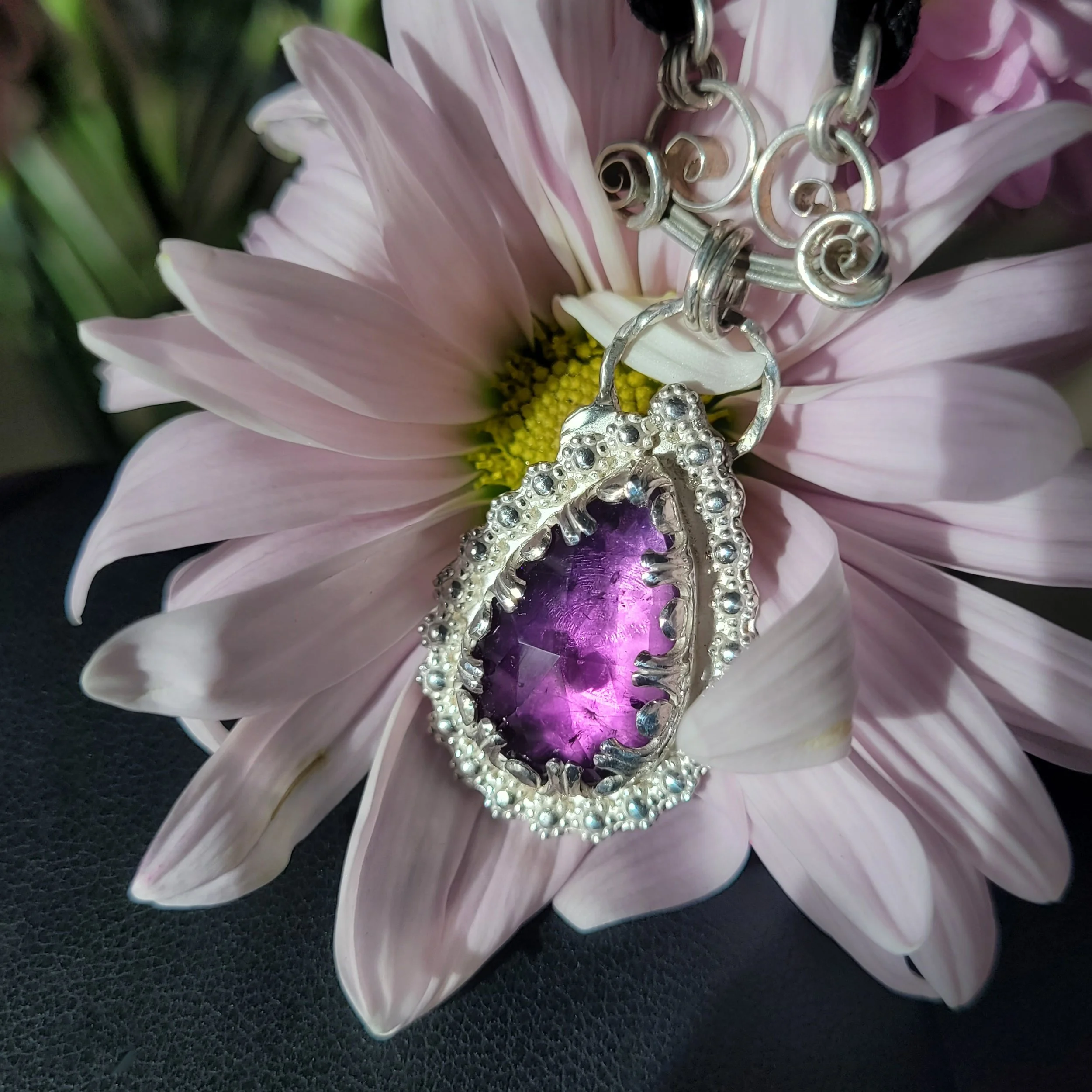 Silver Amethyst Choker