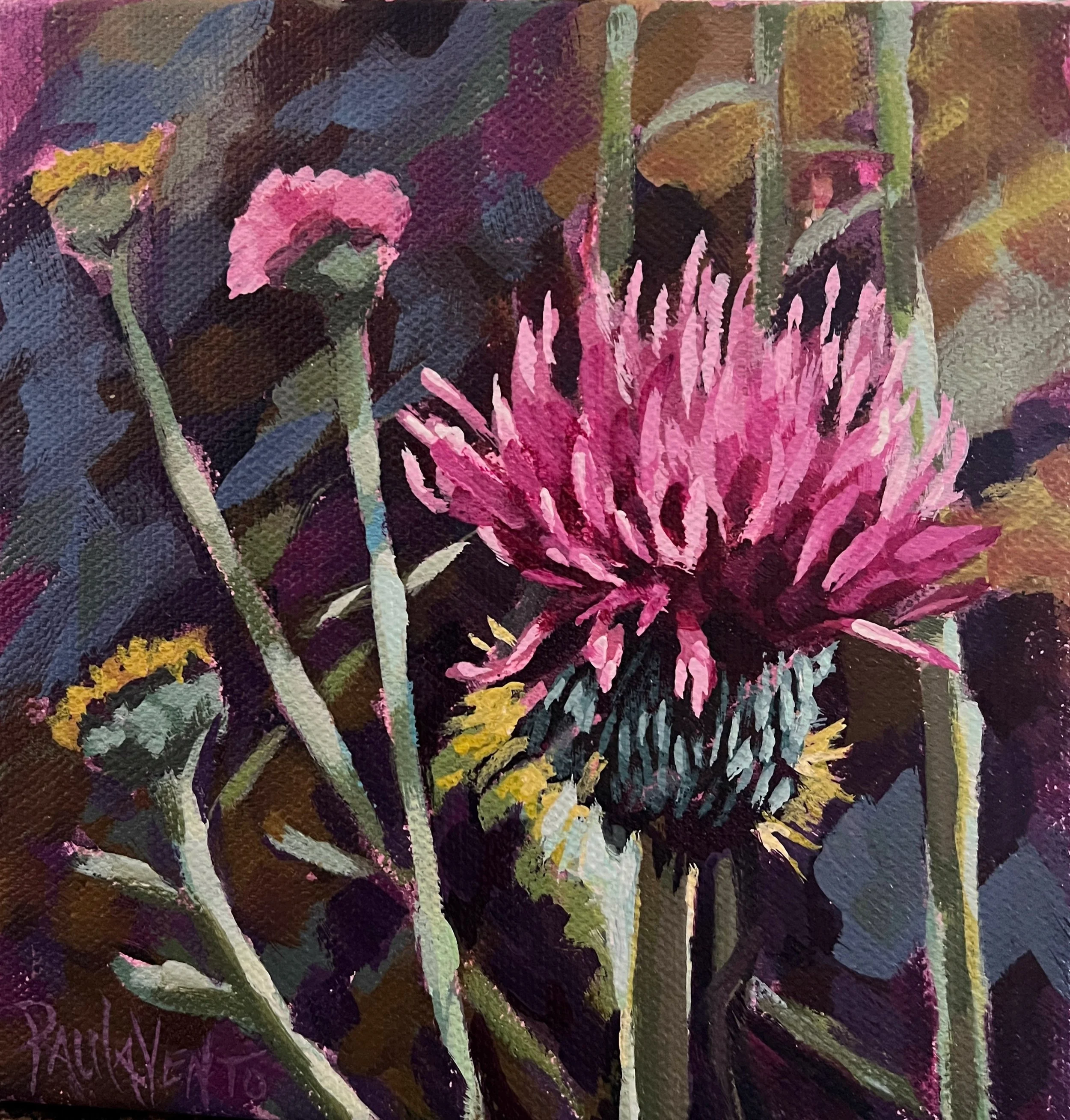 Purple Thistle (6" x 6")