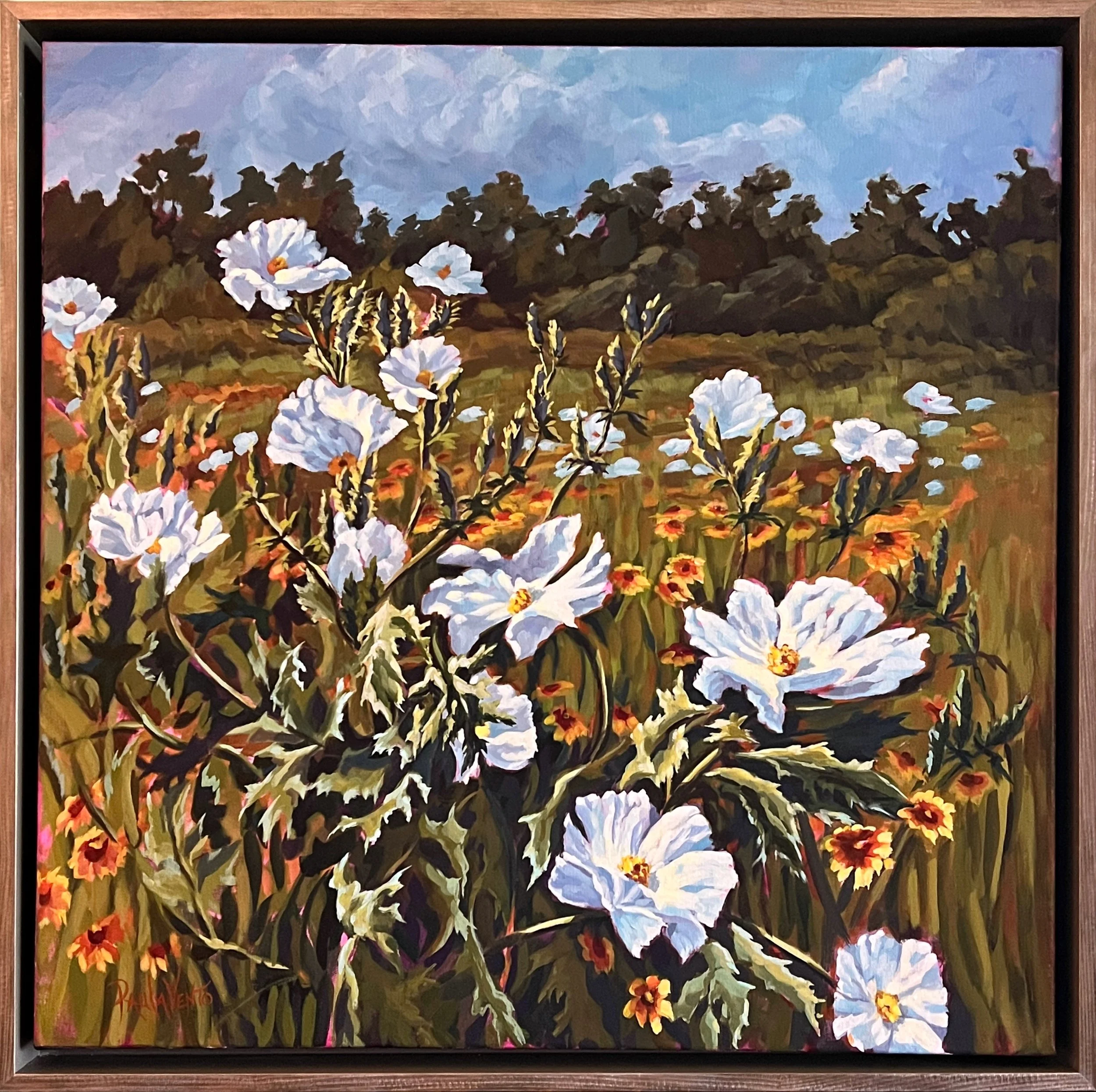 "Prickly Poppies" (24" x 24")