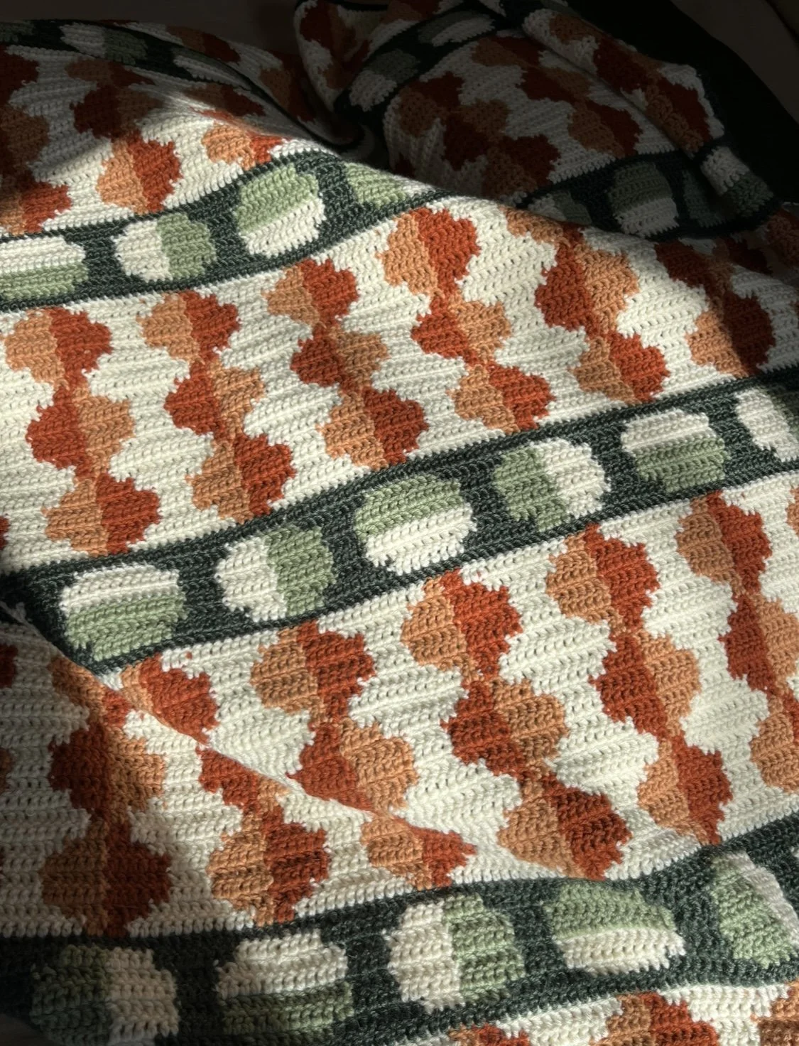 Circle Avenue Throw — Beginner-Friendly Crochet Pattern for Mid-Century Modern Blanket