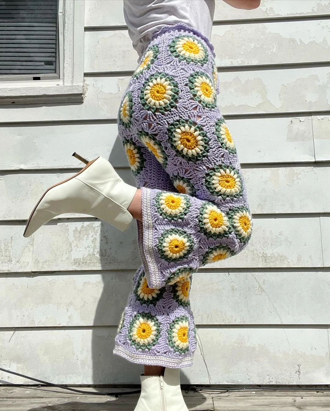 Solar Flares — Crochet Pattern for Retro Bellbottom Pants