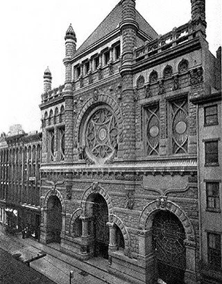 HCC was recently involved in a conservation project at 721 Chestnut Street (c. 1889), commonly known as the Quaker City National Bank. As the last remaining portion of a tripartite composition that once housed three separate banks, the building stand
