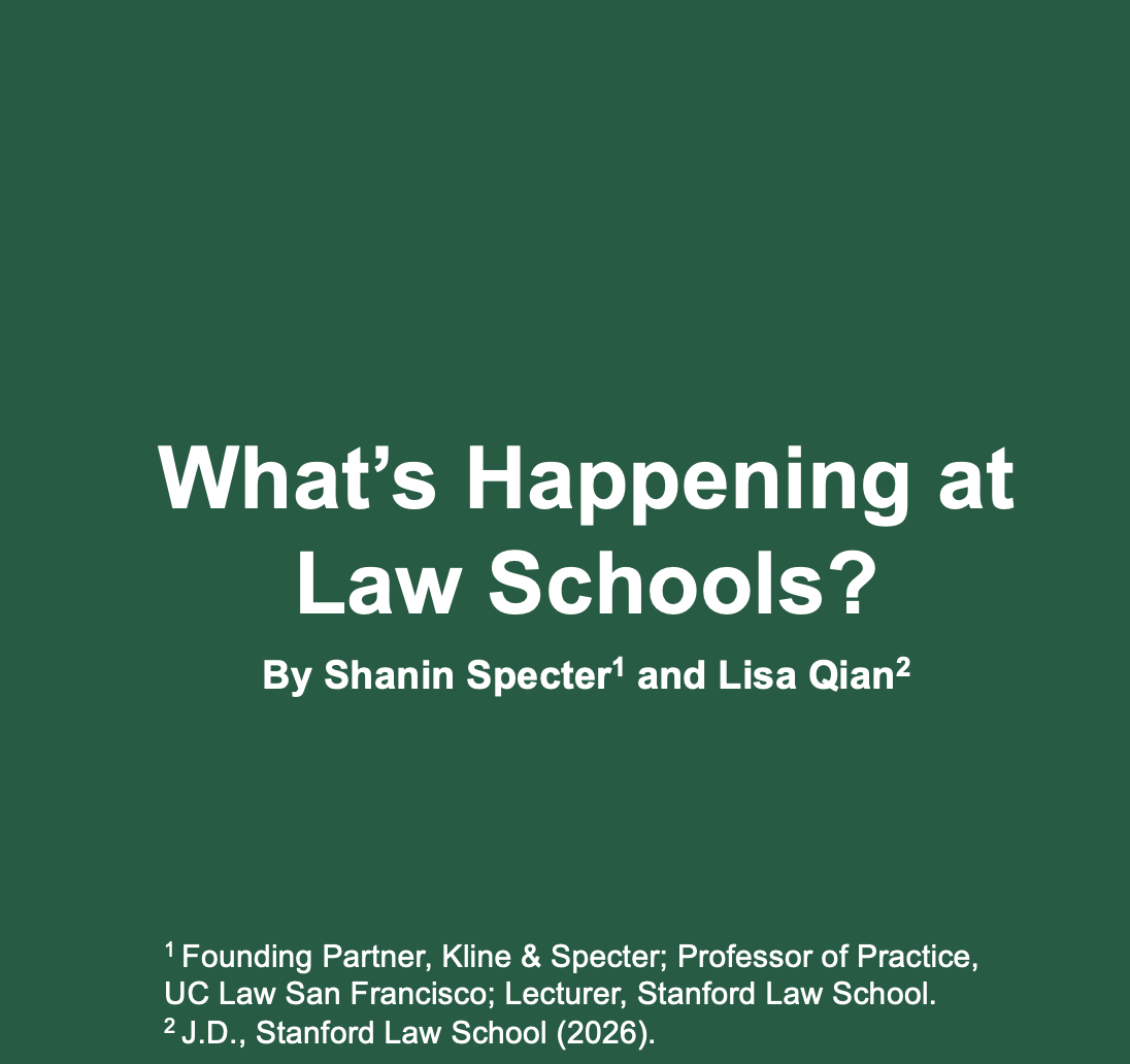 “What’s Happening at Law Schools?” - Presentation to the Inner Circle of Advocates / Aug. 4, 2026