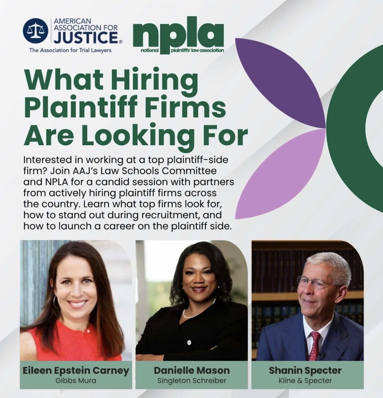 “What Hiring Plaintiffs Firms Are Looking For”