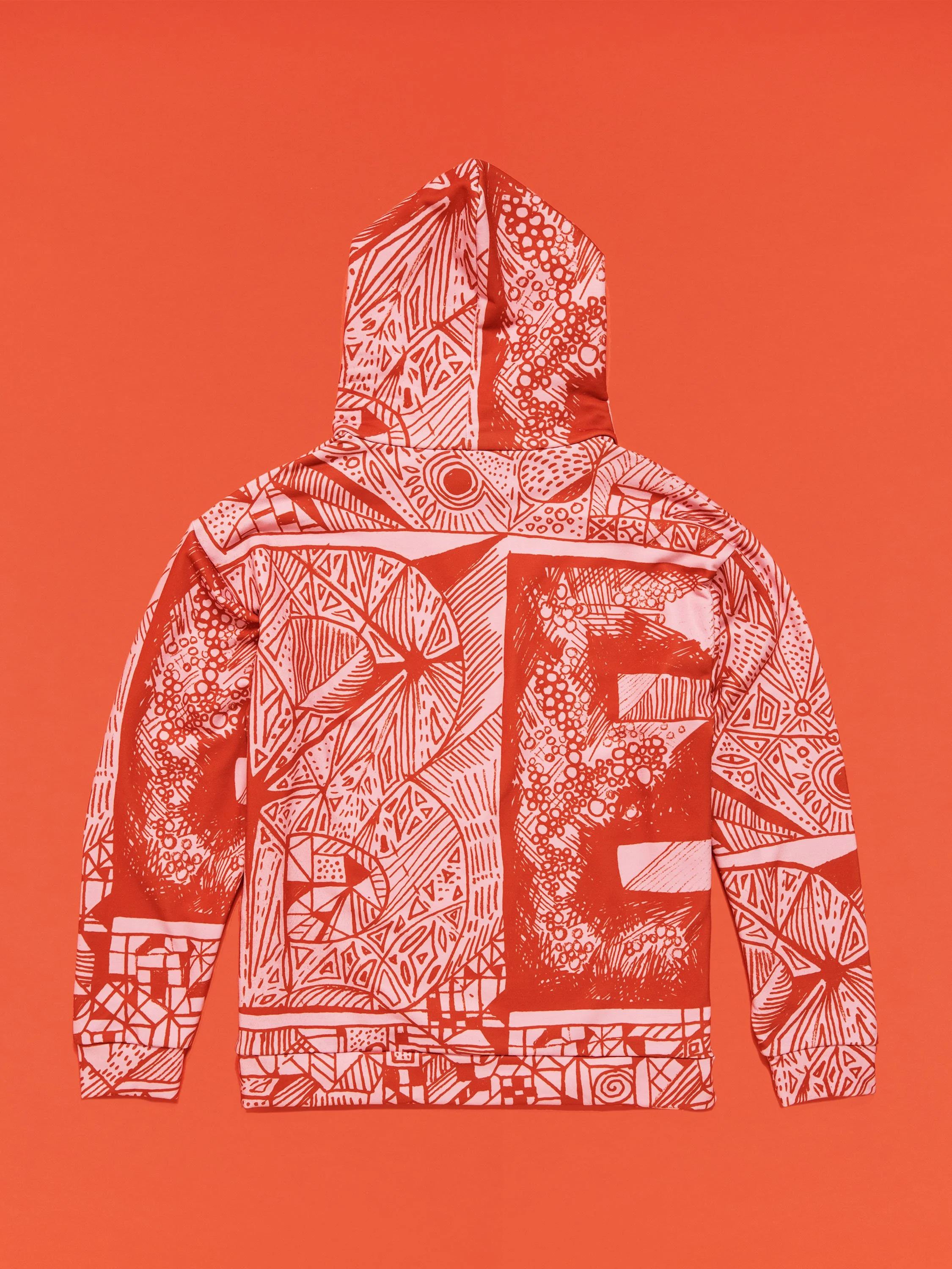 Be Burnt Orange Hoodie Back