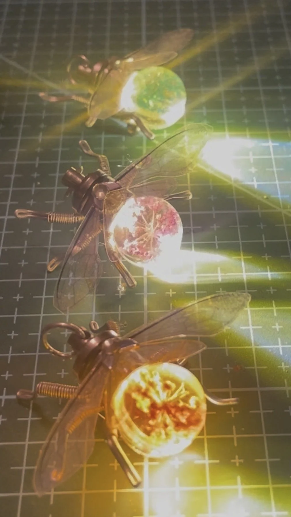 A Sneaky Peek into the Garden of Light 🐝✨  