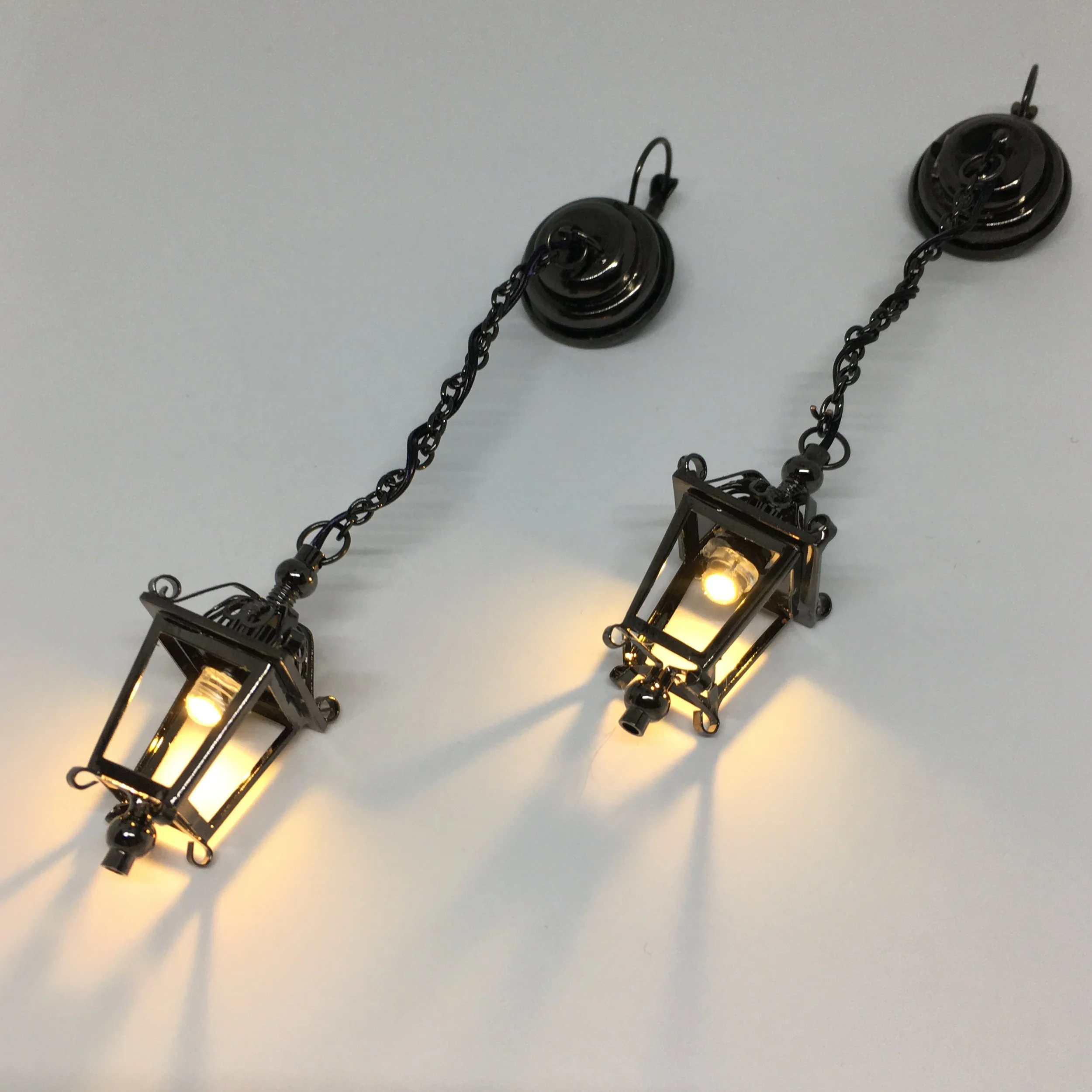 LIght Up Victorian Lamp Earrings
