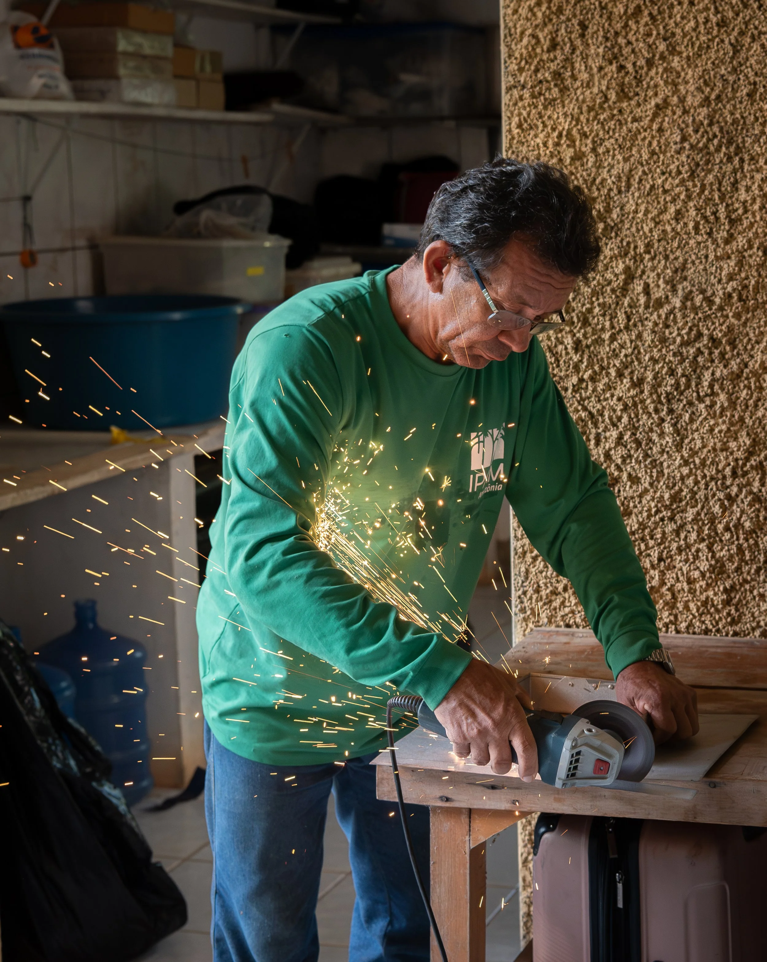 Her husband, Seu Bate, could construct just about anything. He has worked at Tanguro since the first year of the project.