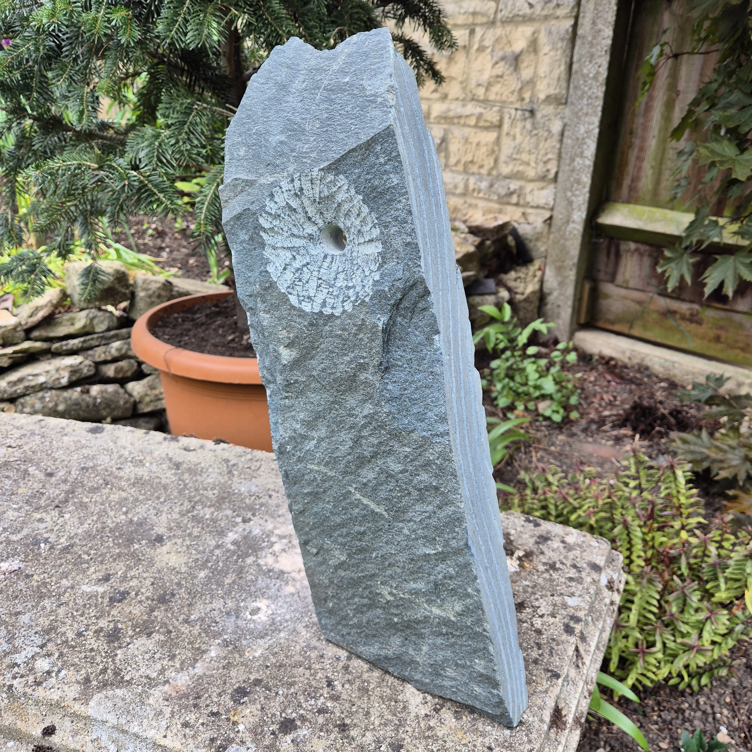 The Sun, the Loch. Westmoreland green slate. SOLD
