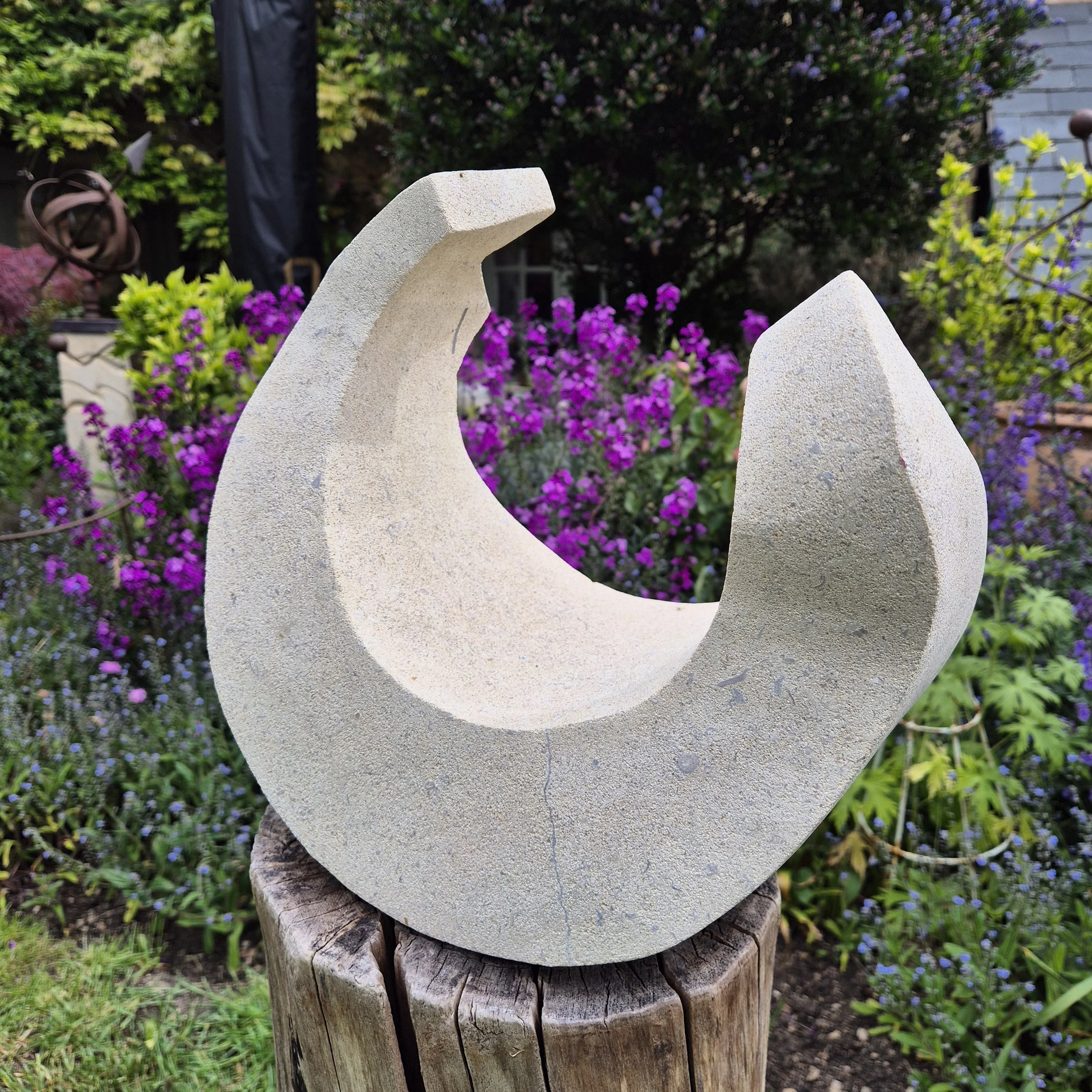 Bird Form, Bath Hartham limestone. SOLD