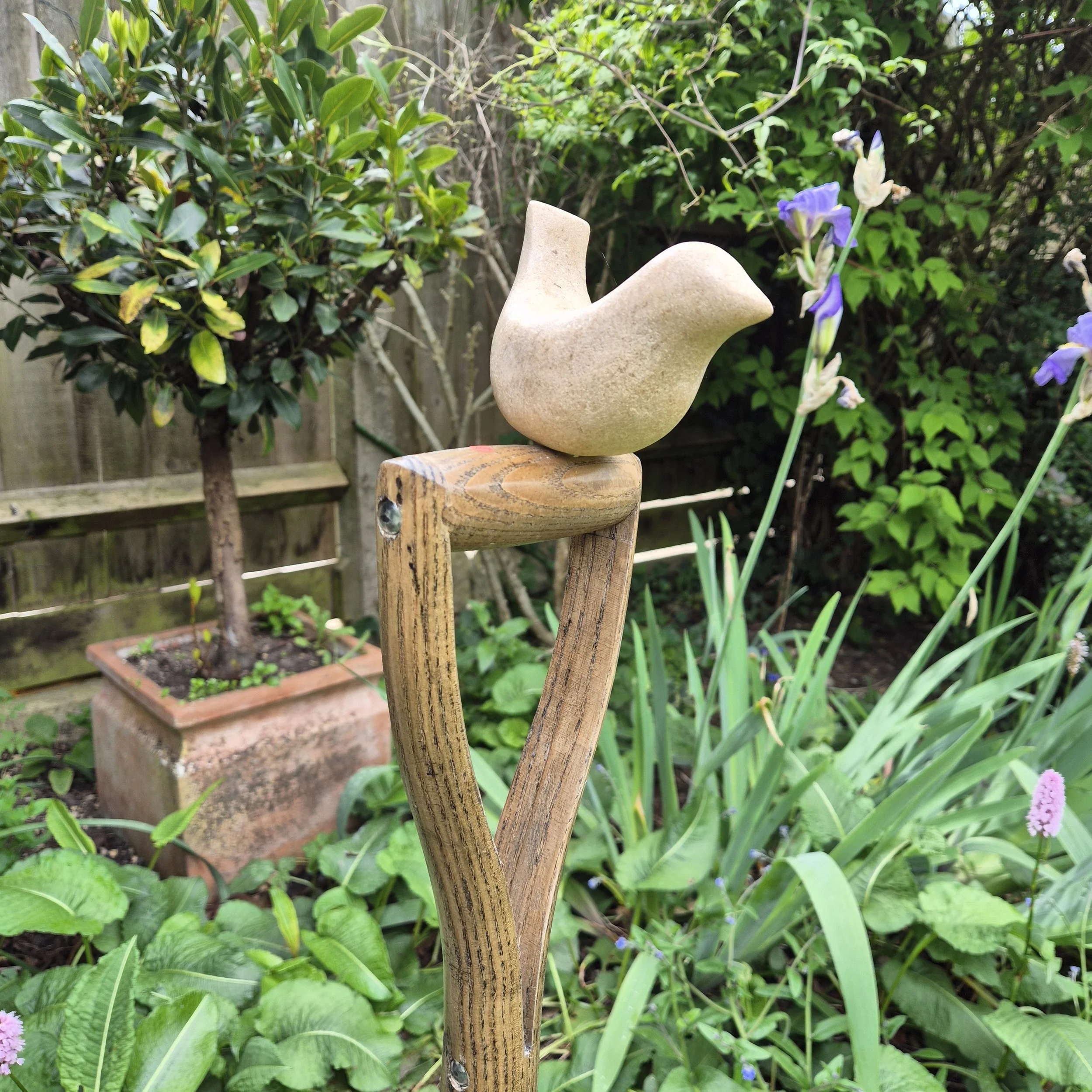 Garden Bird, Ancaster hard white limestone. SOLD, others occasionally available. 