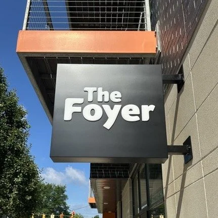 Check out what we recently completed for The Foyer! This is just one small part of a larger project to revamp this venue space near downtown Grand Rapids. More to come!

◼️ (2) new aluminum faces for the existing projecting sign
◼️ (2) sets of froste