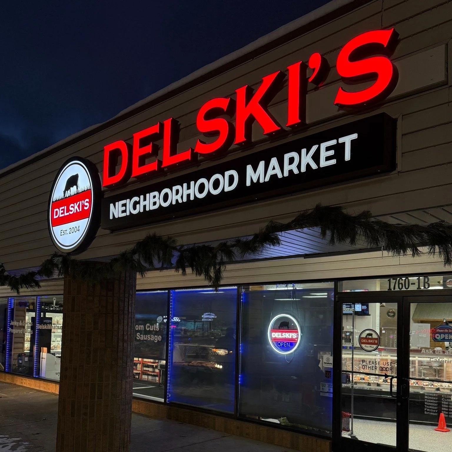 We were in the neighborhood and had to get some night photos of these illuminated channel letter signs at Chateau Center in Wyoming. 

We are super proud to have helped all four of these businesses with their exterior signage. AND they look great day