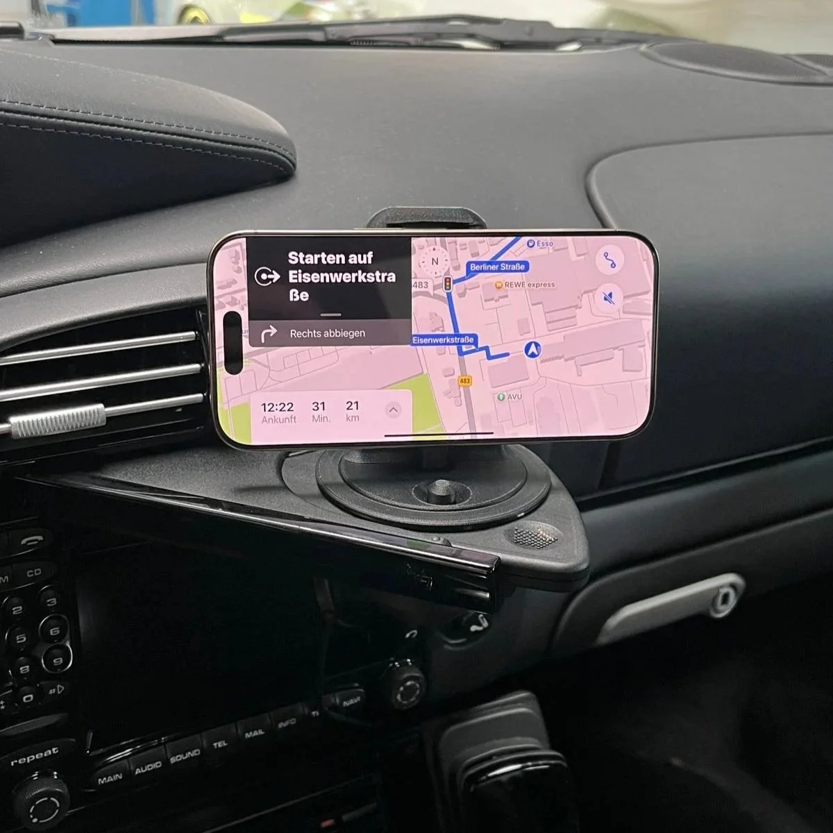 Smartphonehalter Porsche 996.2 Handyhalter DTW Engineering