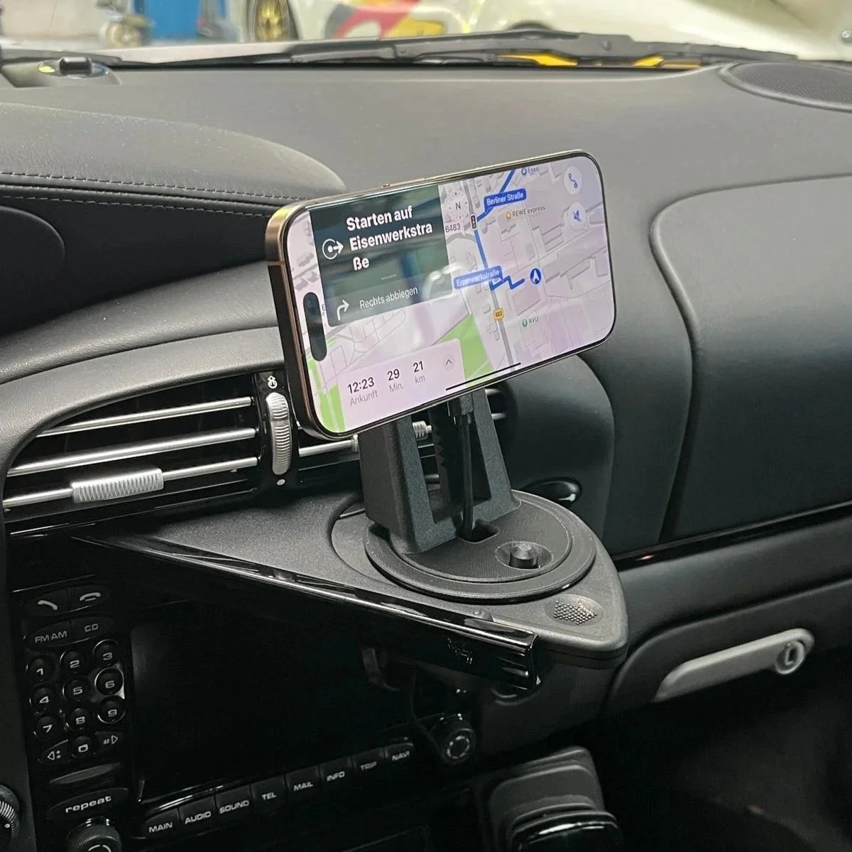Smartphonehalter Porsche 996.2 Handyhalter DTW Engineering