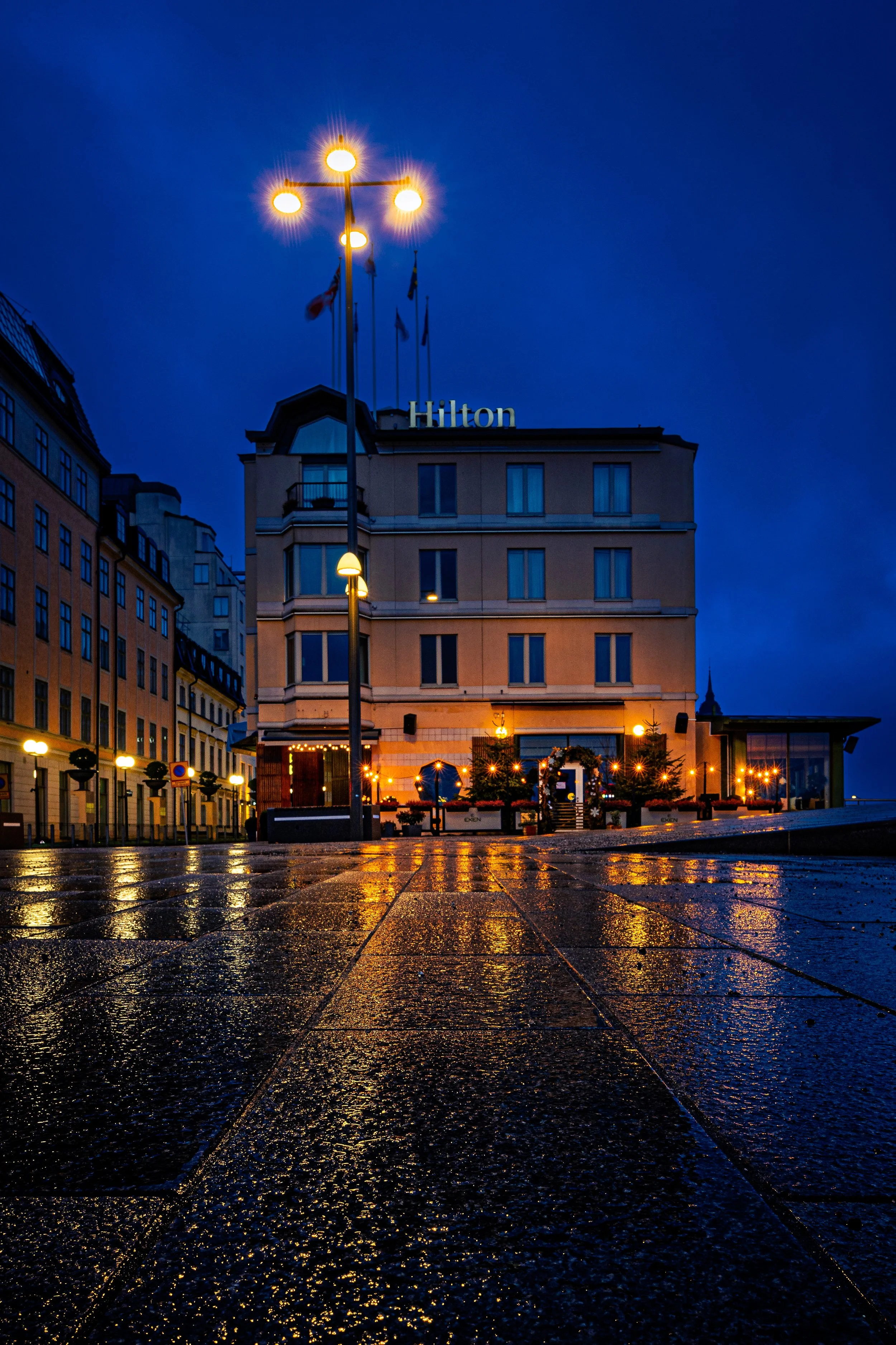 Södermalm/Slussen, Stockholm, 0,4 sec at f / 16 ISO 400, 22 mm
