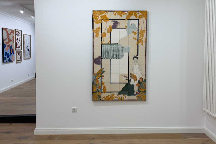 Ein Kunstwerk in der IAB Gallery Düsseldorf