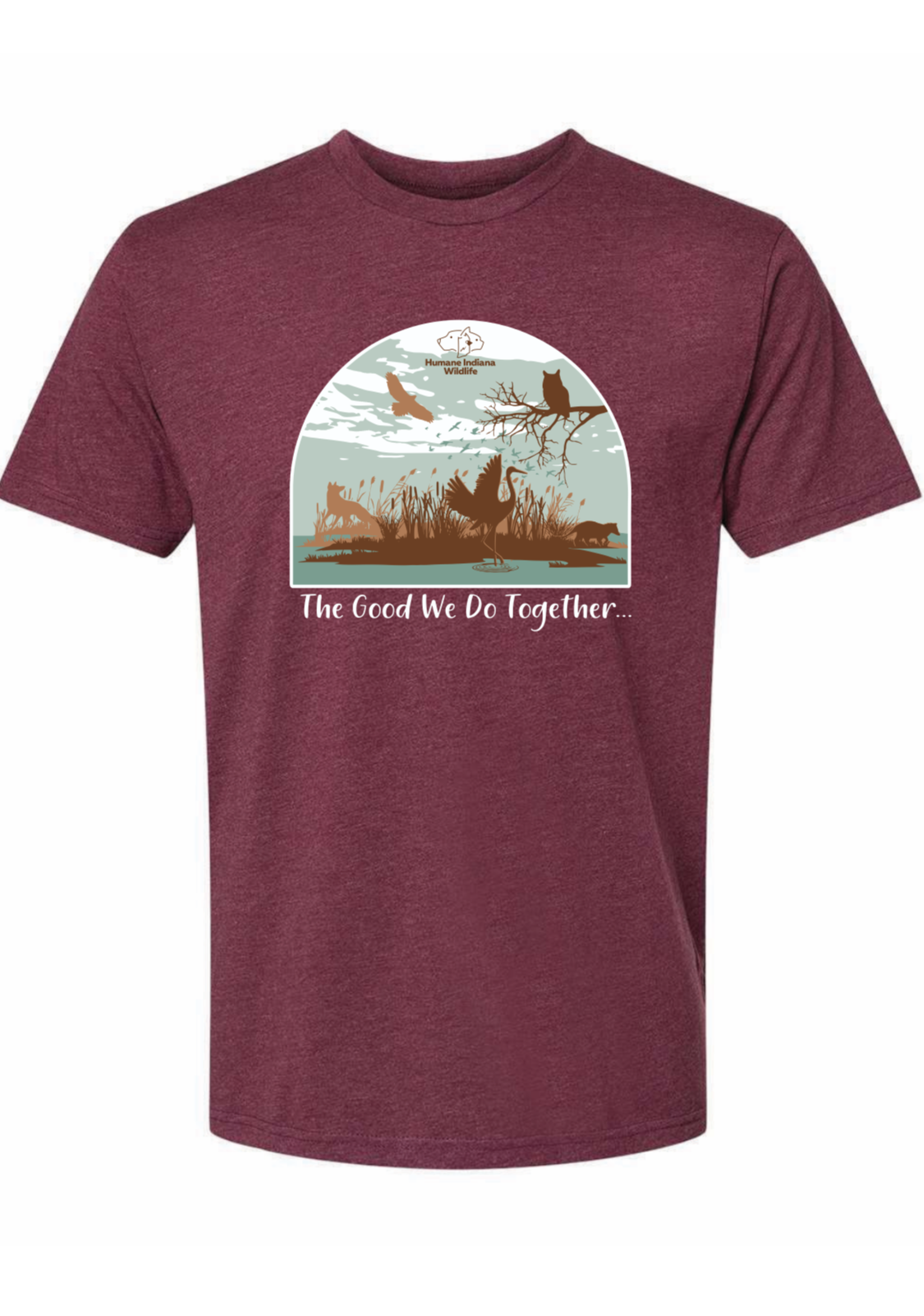 4 the good we do together burgundy tshirt.PNG
