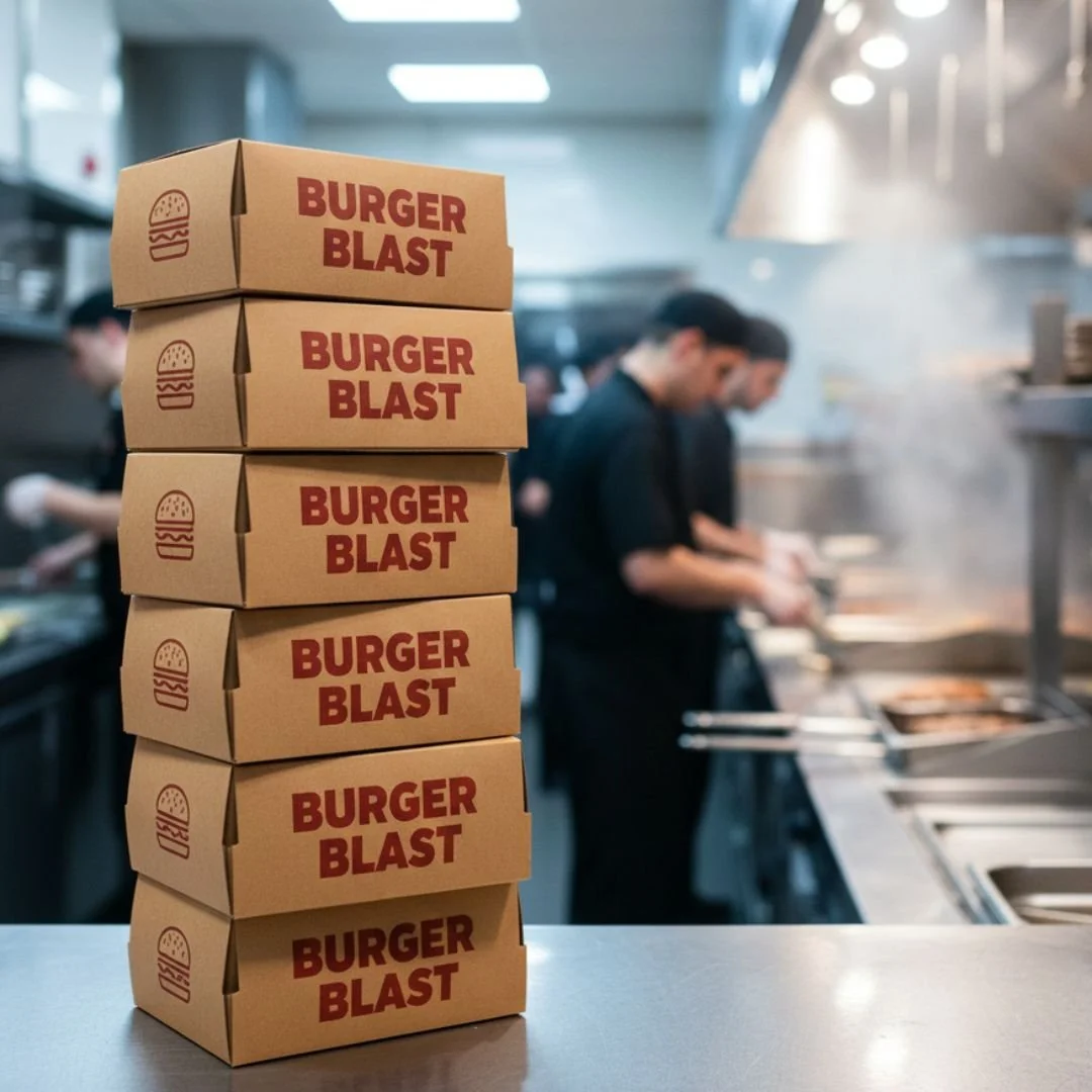 Empaques de cartón para hamburguesa: Sacale el jugo a tu branding y destaca tu restaurante en el delivery