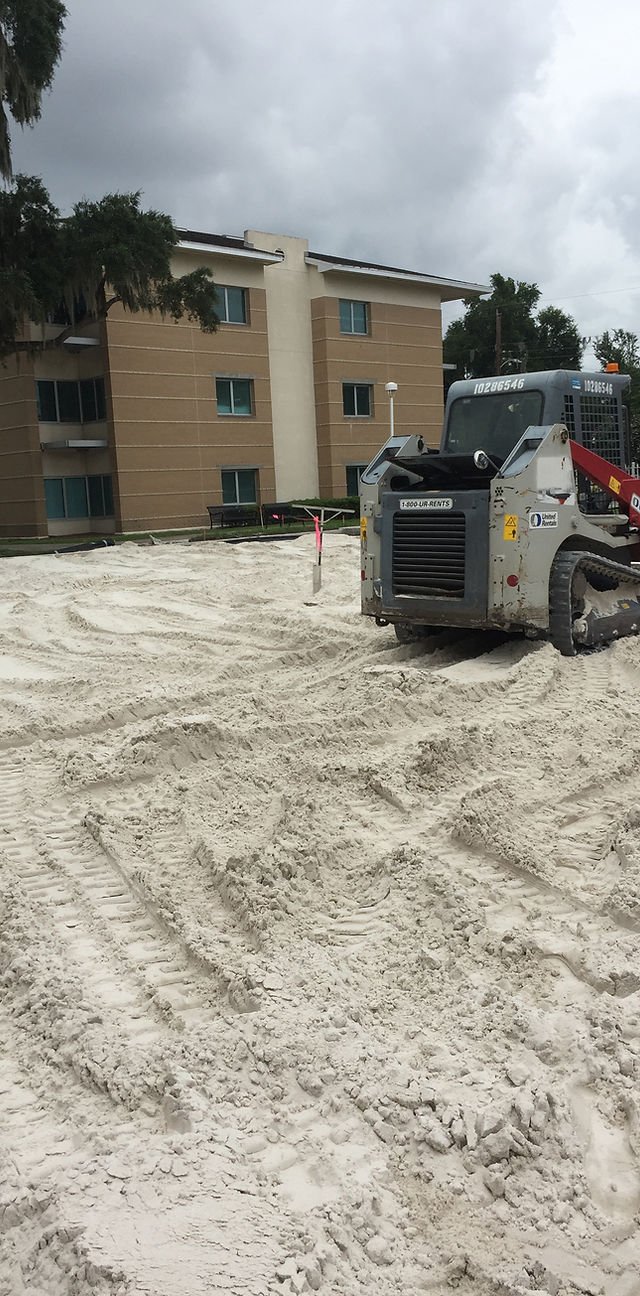 Beach tennis: Civil work