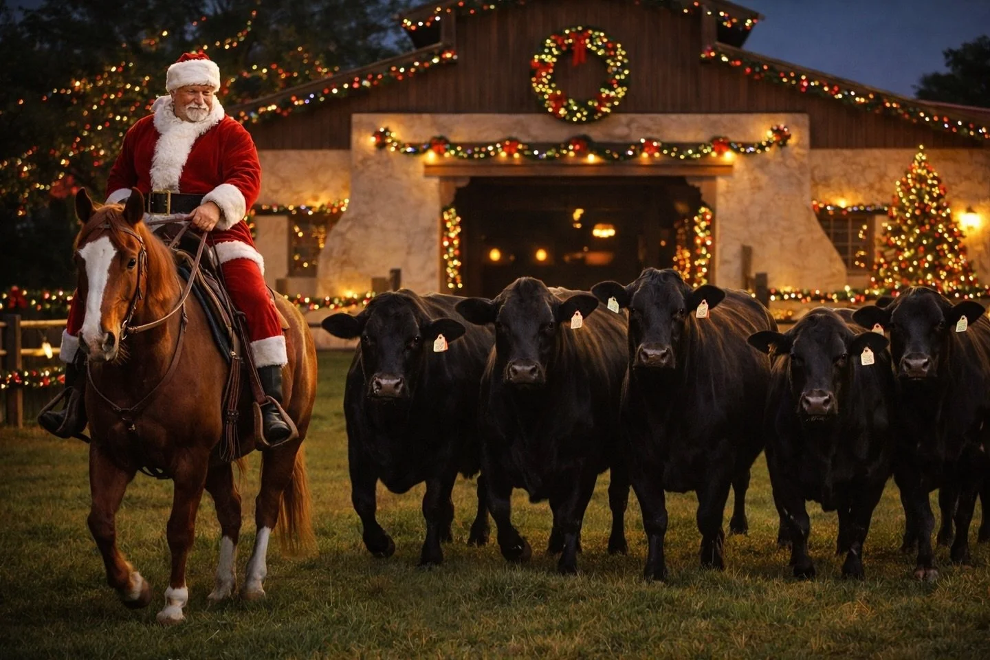 Merry Christmas from all of us at CDP Brangus! Here&rsquo;s to a season filled with good cattle, good company, and to having m something around the tree that brings you joy.
🎄🎄🎄
#gobrangus 
#brangus 
#brangusbull 
#ultrablack 
#ultrablackbulls