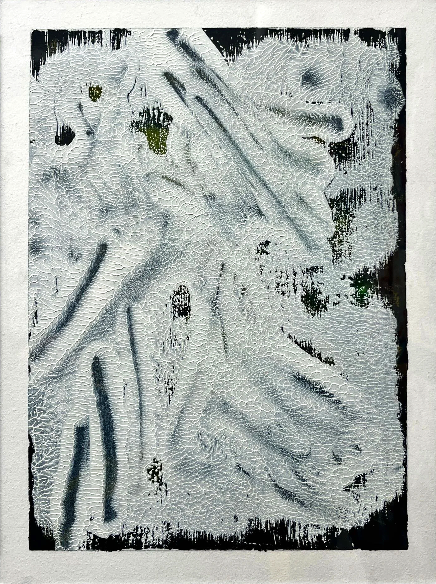 "Land Study 2", acrylic and oil on paper, 9" x 12"