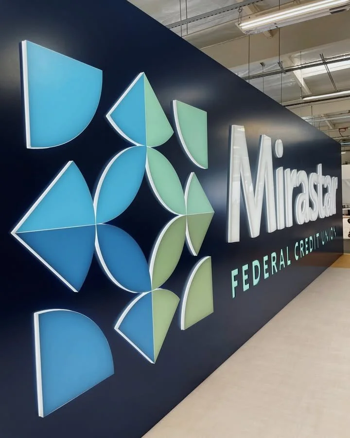 Mirastar FCU - Illuminated Push-Thru Cabinet Sign