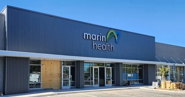 Marin Health - Extra Large Illuminated Channel Letter Set