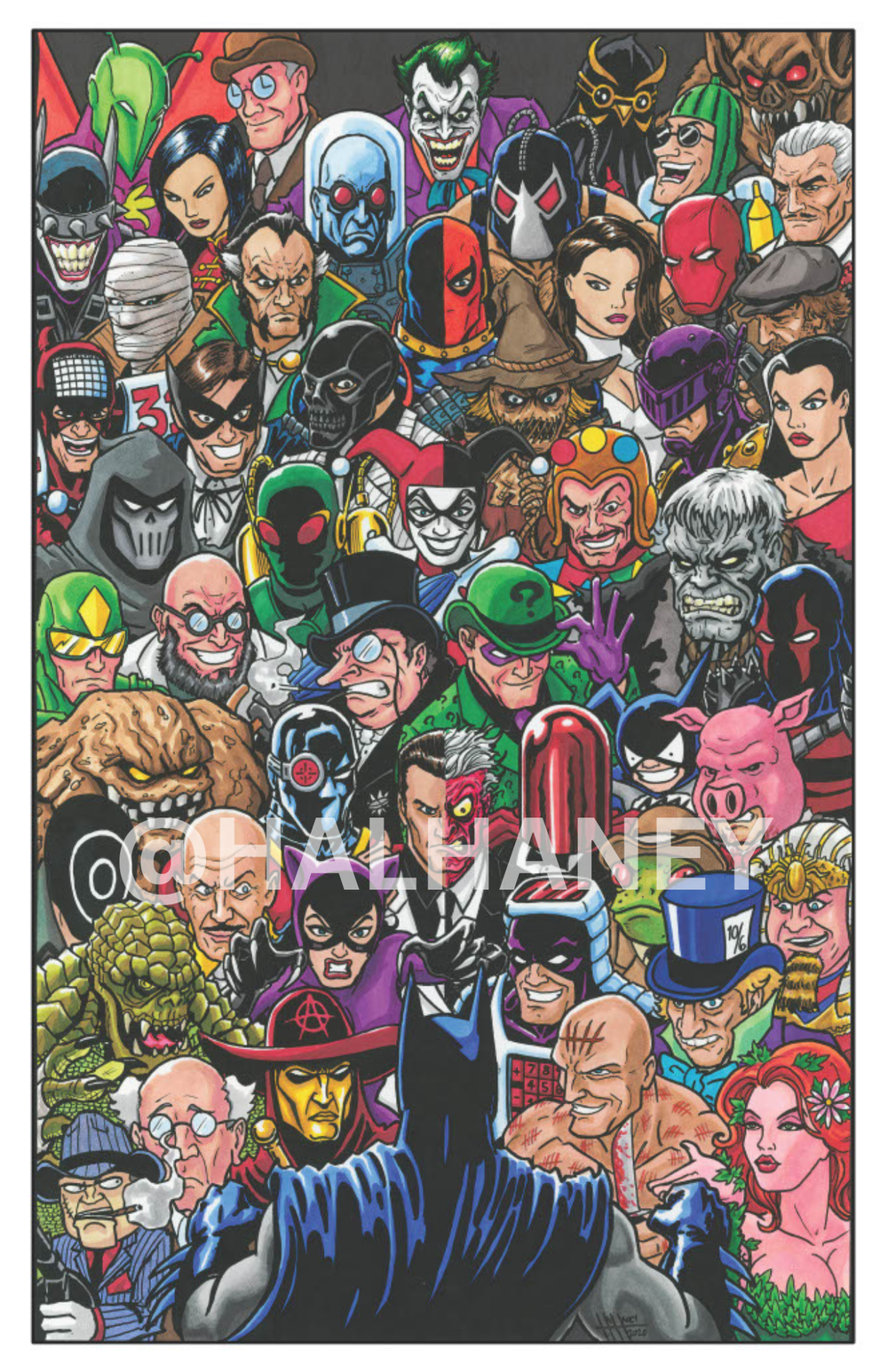 Batman & Rogues Gallery - Fine Art Print — HAL HANEY ART