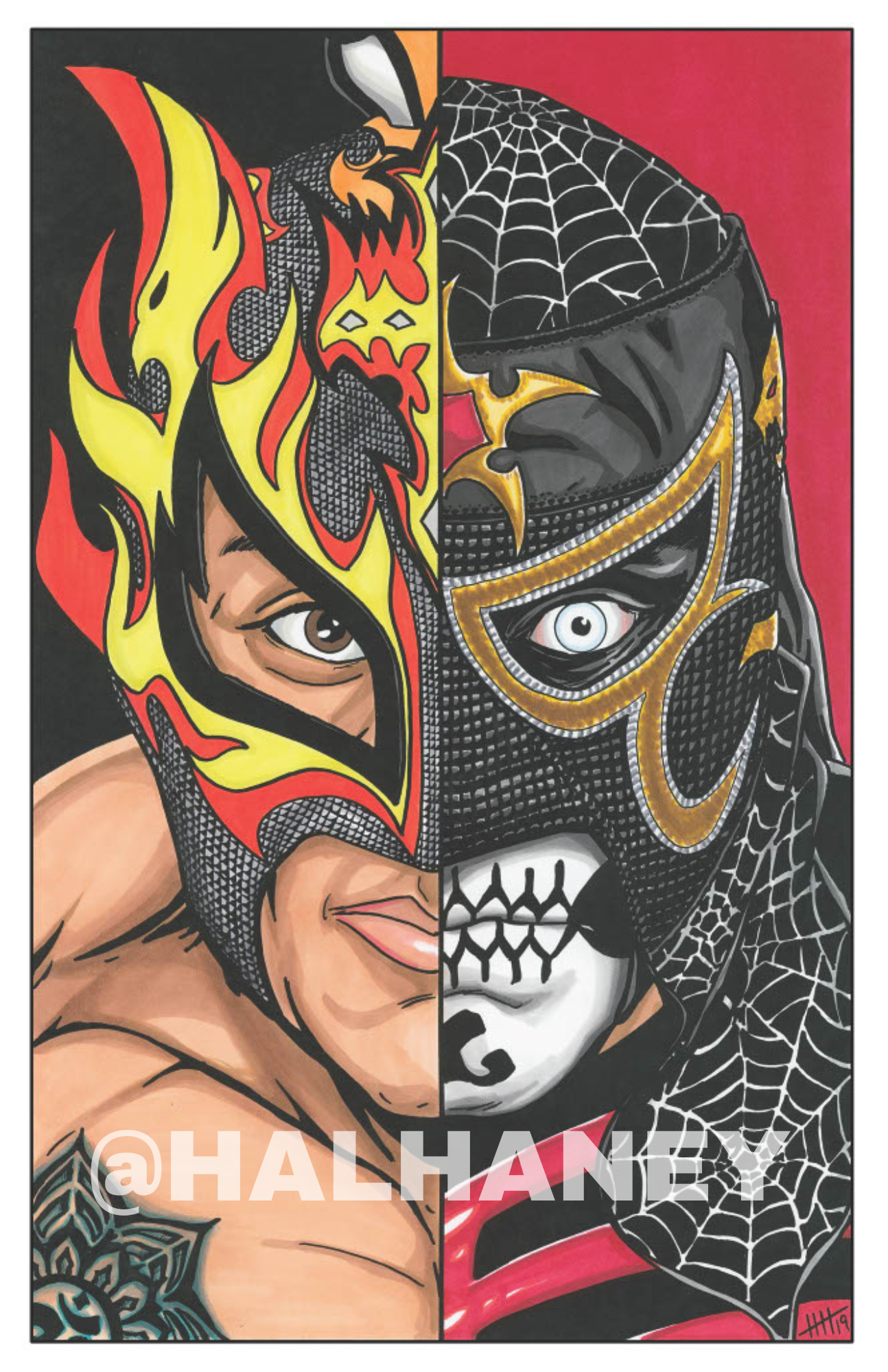 Wrestling — HAL HANEY ART