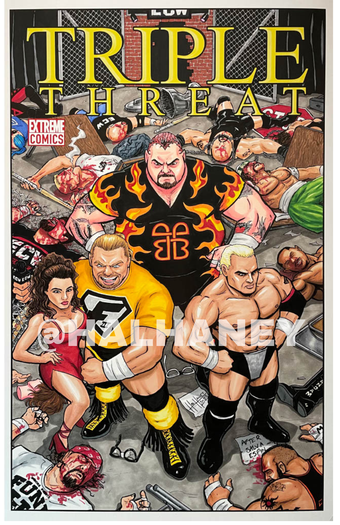 Wrestling — HAL HANEY ART