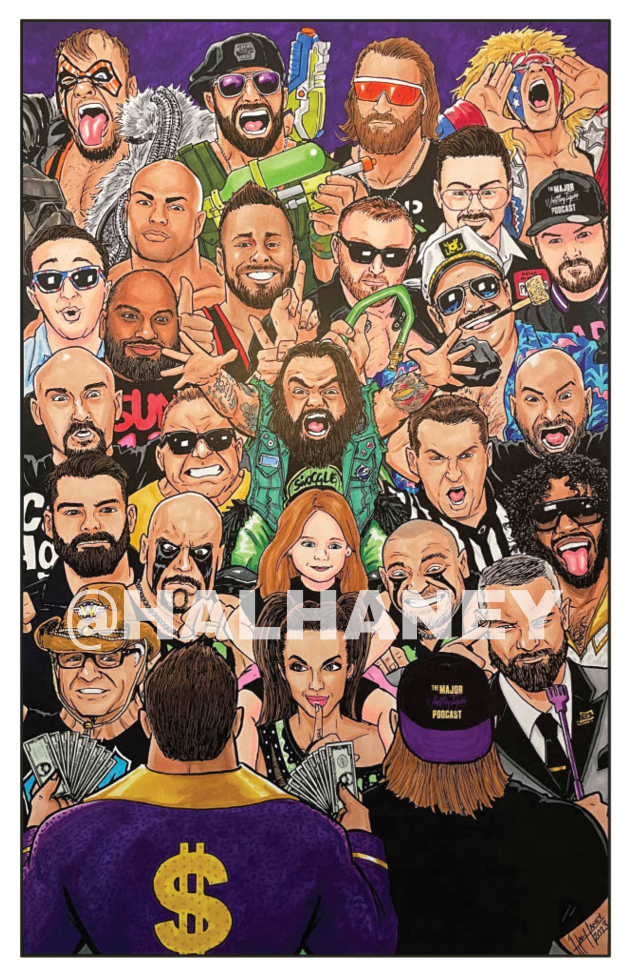 Wrestling — HAL HANEY ART