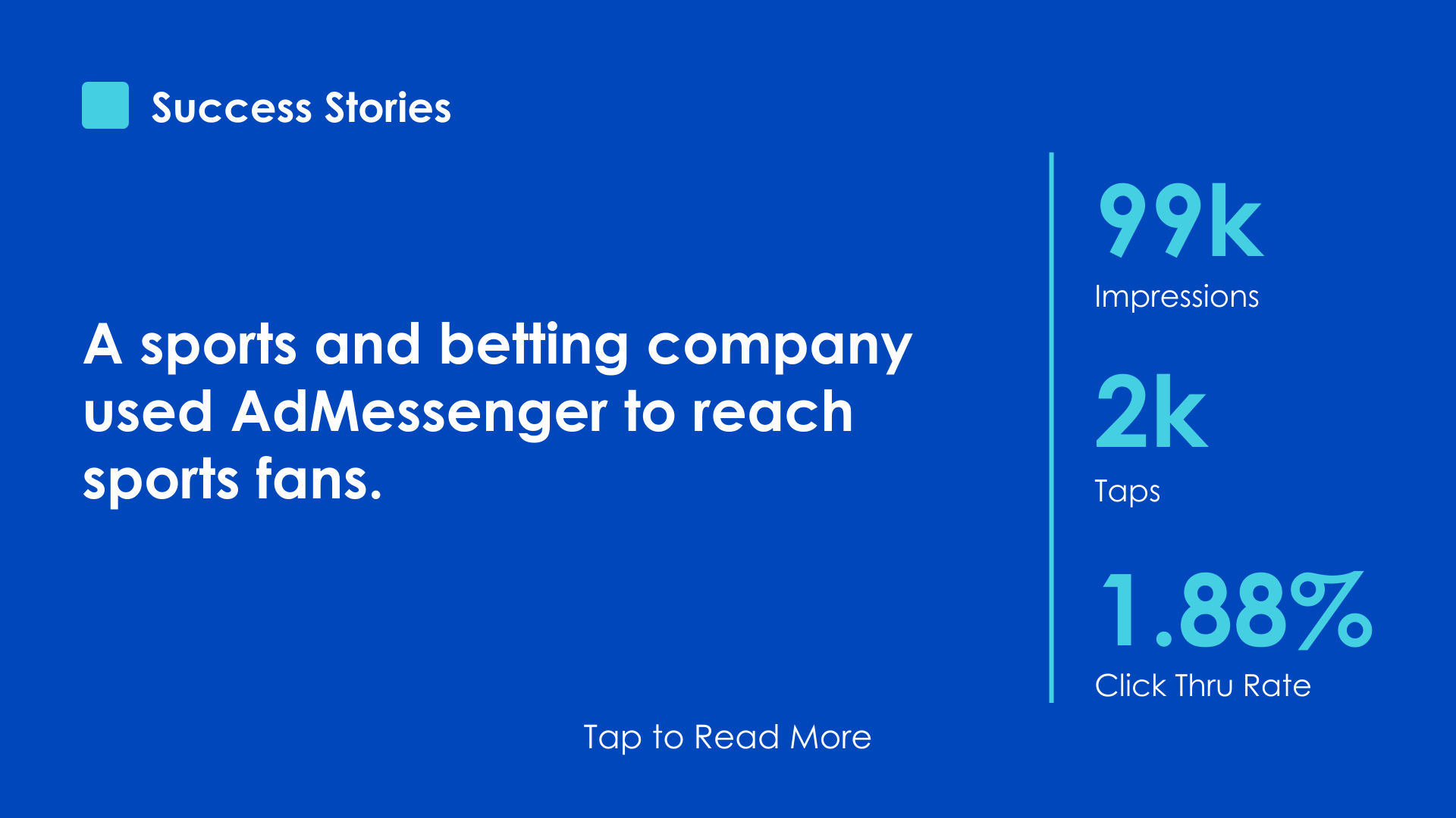  Sports and betting company mobile advertising success story 