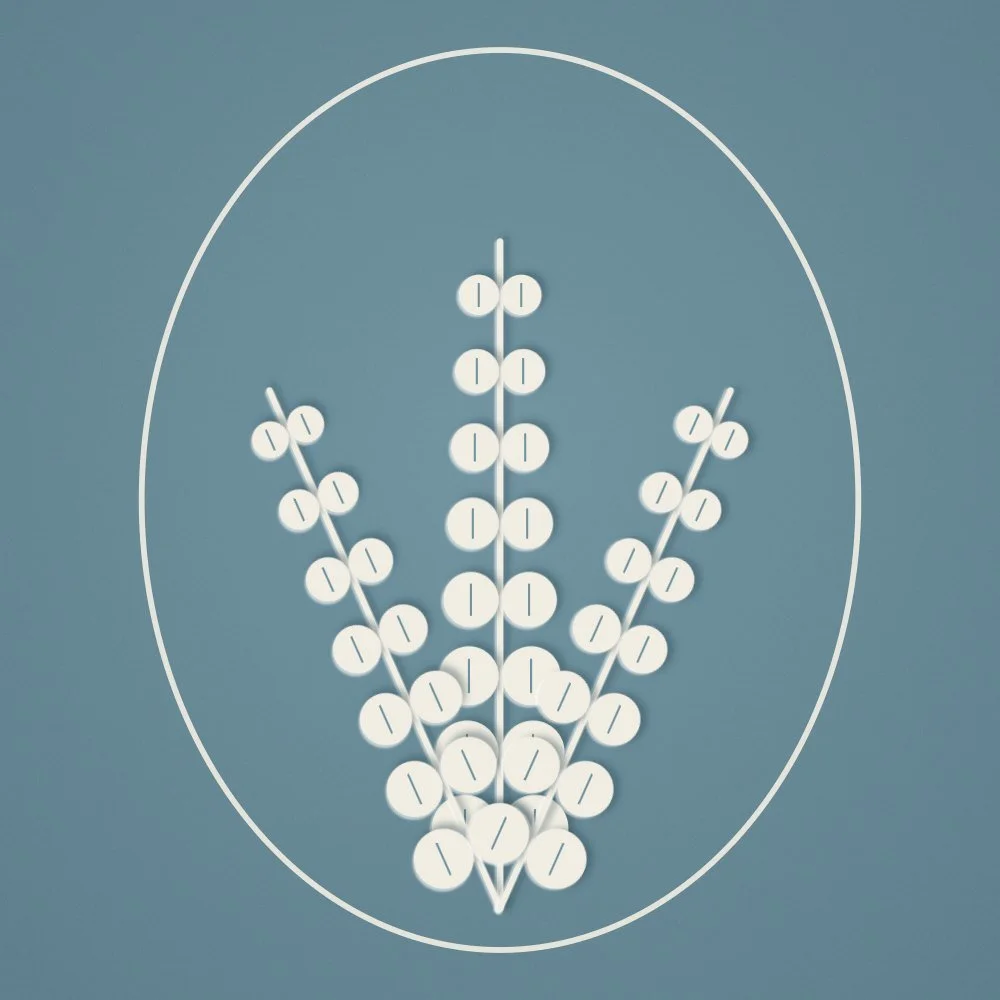 Sports and Recovery Massage at Scheal Organics spa, Franklin TN, cut-paper botanical illustration
