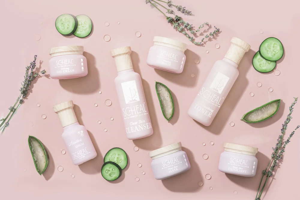 Clear Skin Set, all seven jars