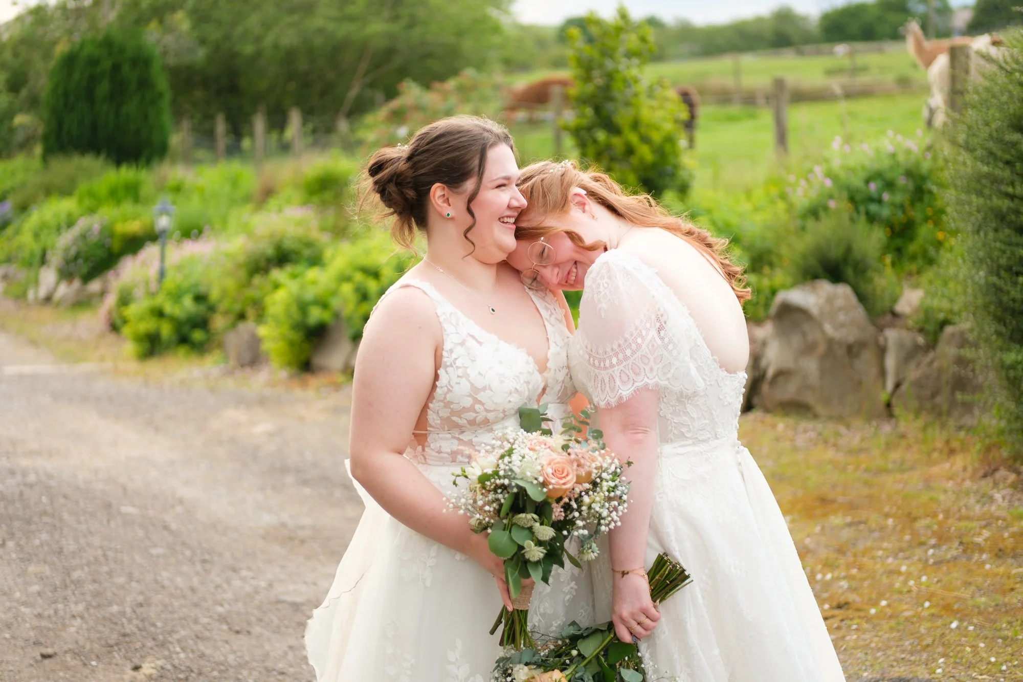 Summer Wedding at The Wellbeing Farm – Katie &amp; Cat