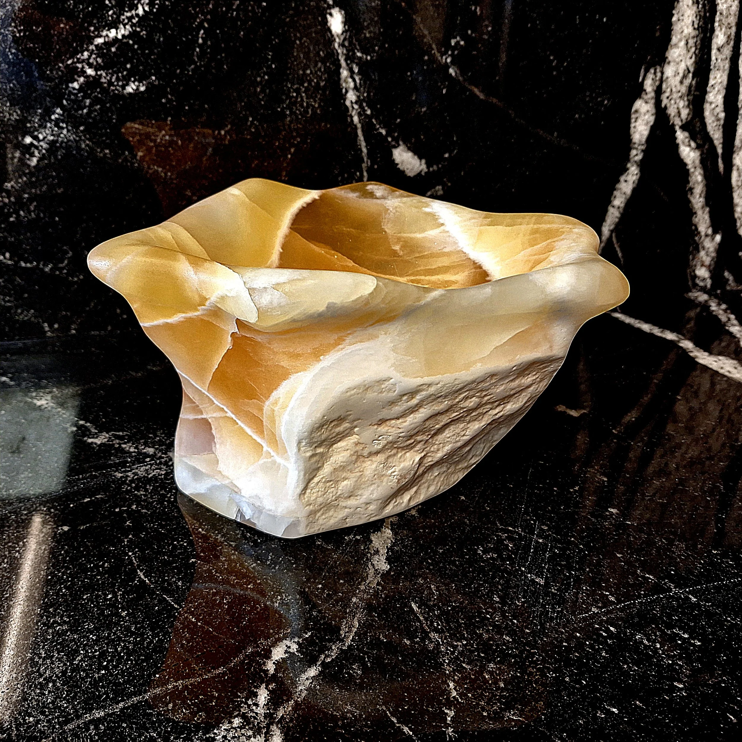 "Open," Utah honeycomb calcite